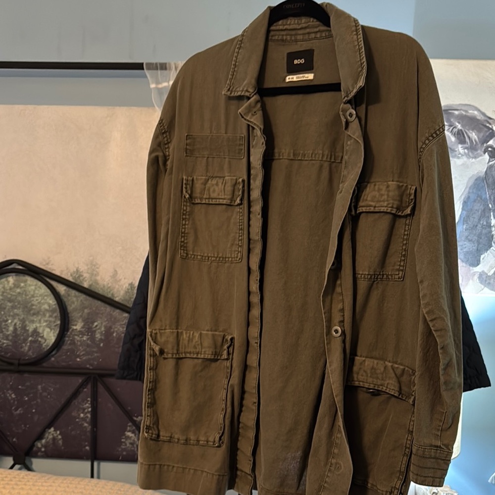 Women’s Oversized Olive Jacket